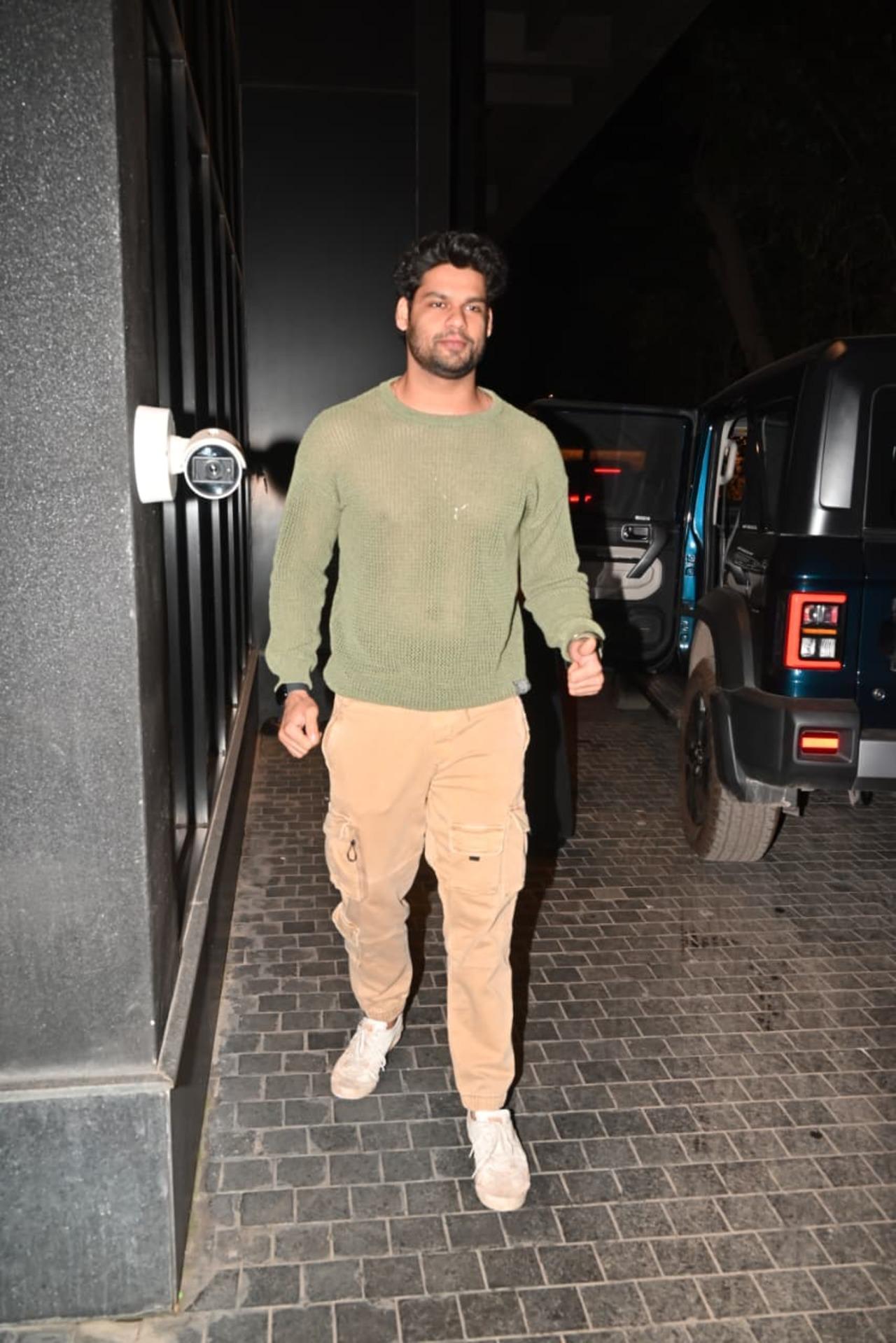 Karan Kapadia was also spotted at the screening of Ikkis at Excel Entertainment office in Mumbai
 